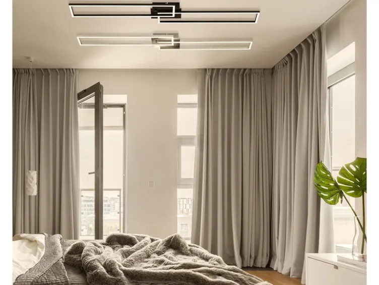 CCT LED Design Deckenleuchte, Lichttemperatur + Helligkeit regulierbar