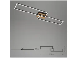 CCT LED Design Deckenleuchte, Lichttemperatur + Helligkeit regulierbar