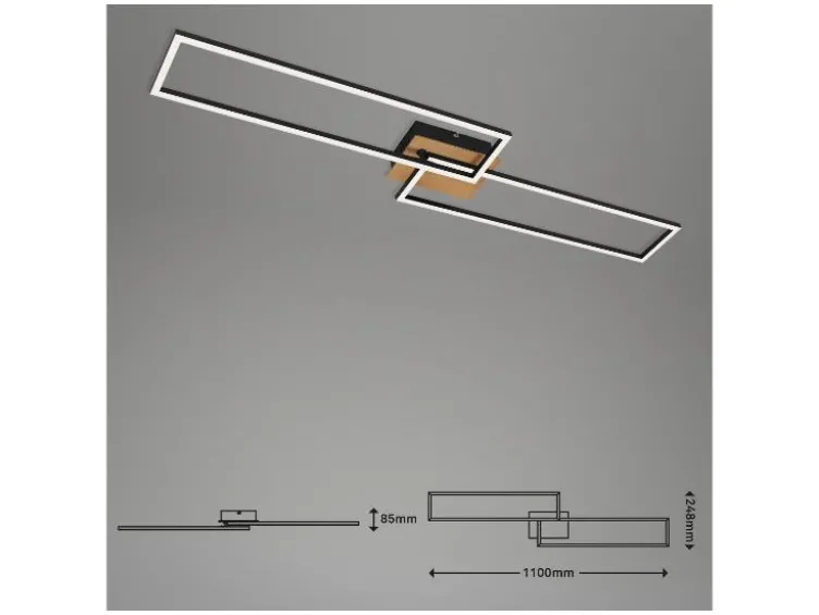 CCT LED Design Deckenleuchte, Lichttemperatur + Helligkeit regulierbar