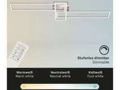 CCT LED Design Deckenleuchte, Lichttemperatur + Helligkeit regulierbar