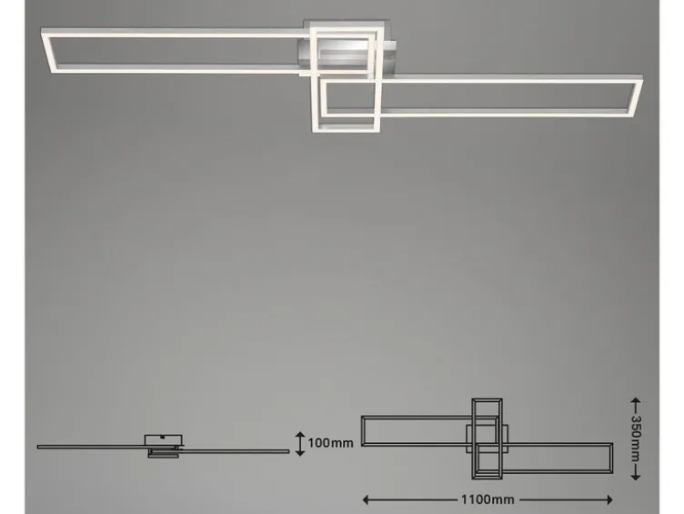 CCT LED Design Deckenleuchte, Lichttemperatur + Helligkeit regulierbar