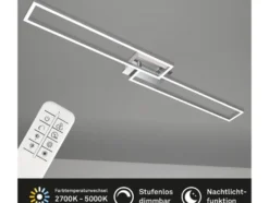 CCT LED Design Deckenleuchte, Lichttemperatur + Helligkeit regulierbar