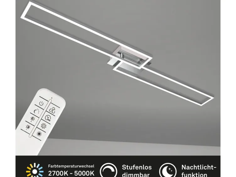 CCT LED Design Deckenleuchte, Lichttemperatur + Helligkeit regulierbar