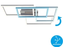 CCT LED Design Deckenleuchte, Lichttemperatur + Helligkeit regulierbar