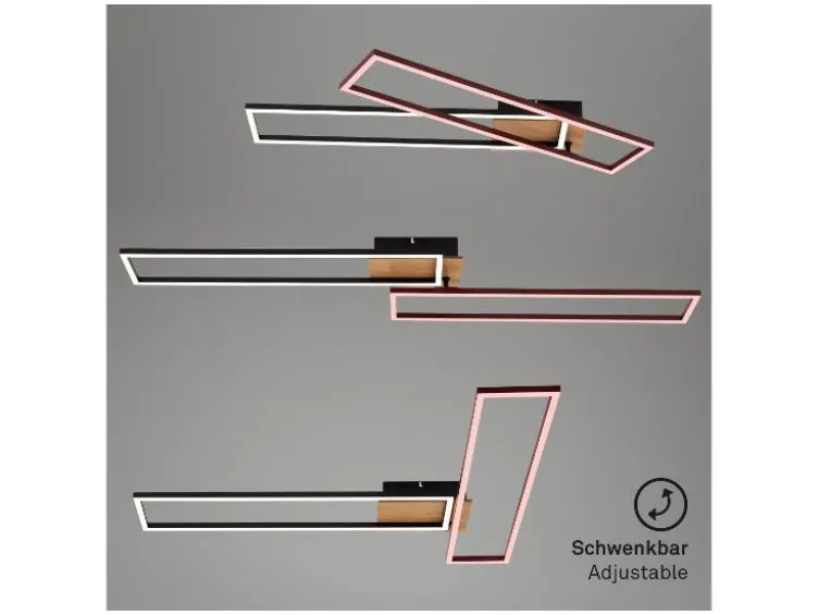 CCT LED Design Deckenleuchte, Lichttemperatur + Helligkeit regulierbar