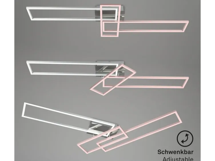 CCT LED Design Deckenleuchte, Lichttemperatur + Helligkeit regulierbar