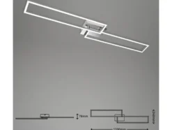 CCT LED Design Deckenleuchte, Lichttemperatur + Helligkeit regulierbar