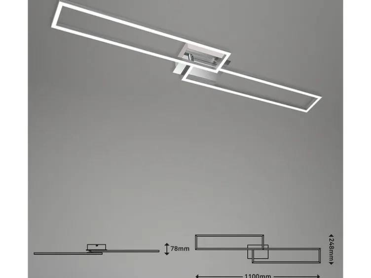 CCT LED Design Deckenleuchte, Lichttemperatur + Helligkeit regulierbar