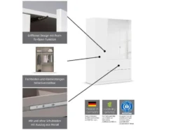 Costa Drehtürenschrank mit Spiegel