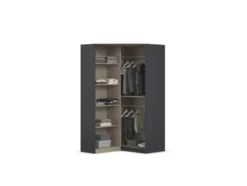 Costa Drehtürenschrank mit Spiegel