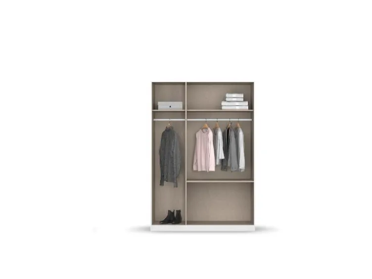 Costa Drehtürenschrank mit Spiegel