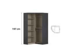 Costa Drehtürenschrank mit Spiegel