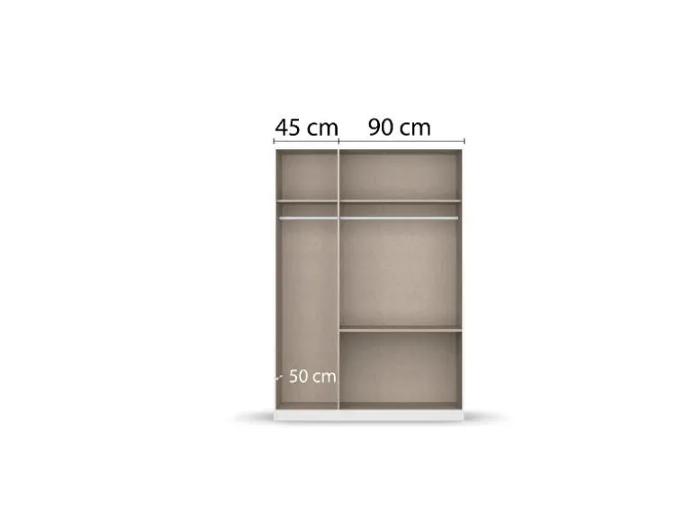 Costa Drehtürenschrank mit Spiegel