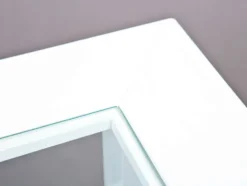 Couchtisch mit Sicherheitsglas und Schubladen