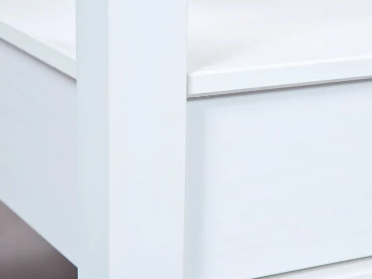 Couchtisch mit Sicherheitsglas und Schubladen