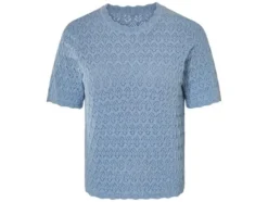 Damen Ajour-Pullover, aus reiner Baumwolle