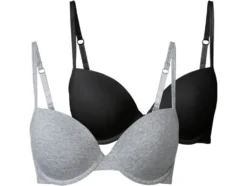 Damen Bügel-BHs, 2 Stück, gepaddete Cups