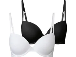 Damen Bügel-BHs, 2 Stück, gepaddete Cups