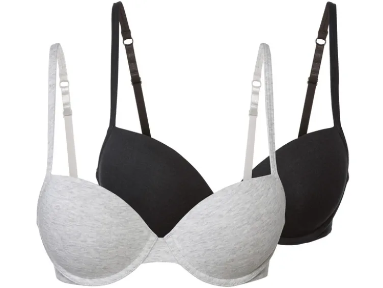Damen Bügel-BHs, 2 Stück, gepaddete Cups