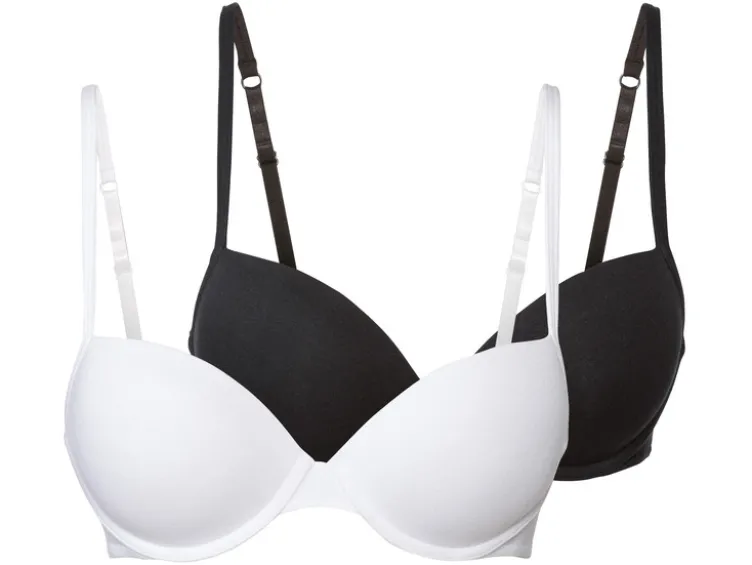 Damen Bügel-BHs, 2 Stück, gepaddete Cups