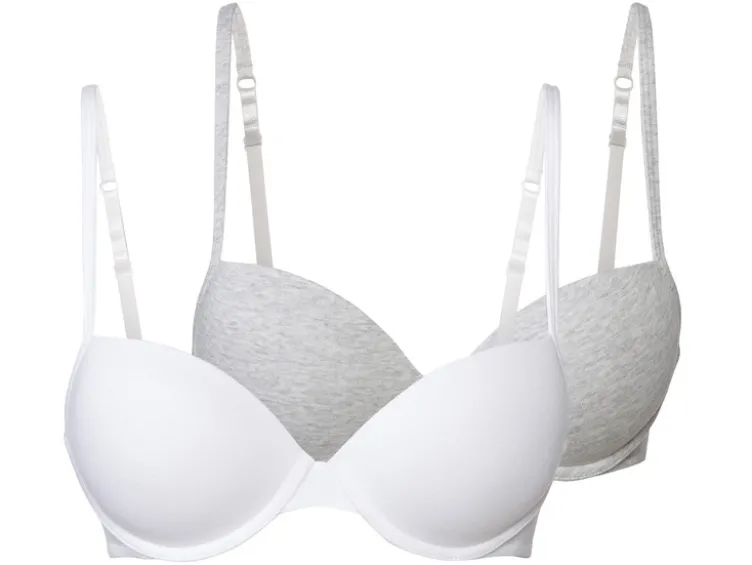 Damen Bügel-BHs, 2 Stück, gepaddete Cups