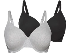Damen Bügel-BHs, 2 Stück, hohen Baumwollanteil