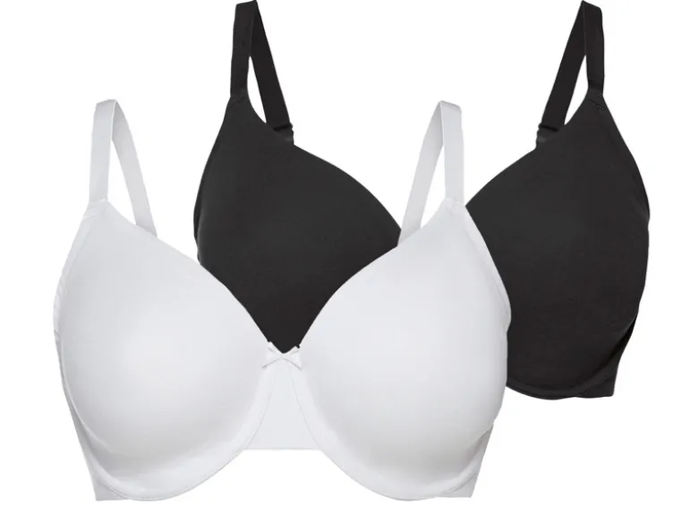 Damen Bügel-BHs, 2 Stück, hohen Baumwollanteil