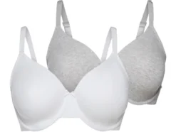 Damen Bügel-BHs, 2 Stück, hohen Baumwollanteil