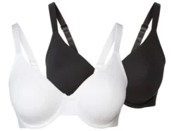 Damen Bügel-BHs, 2 Stück, mit gemouldeten Cups
