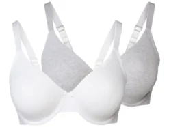 Damen Bügel-BHs, 2 Stück, mit gemouldeten Cups