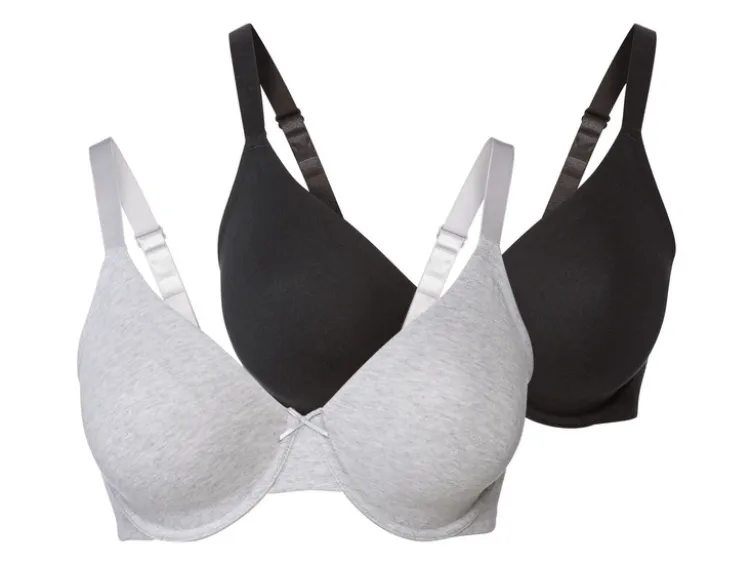 Damen Bügel-BHs, 2 Stück, mit gemouldeten Cups