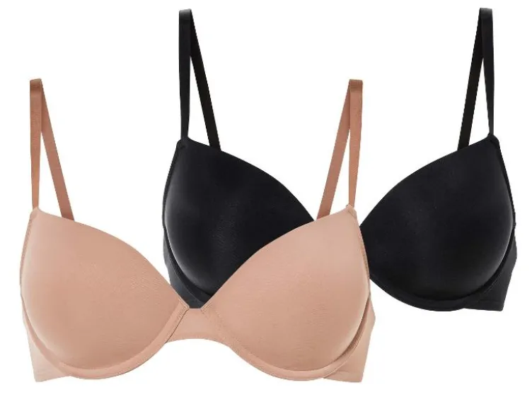 Damen Bügel BHs, 2-Stück mit verstellbaren Trägern
