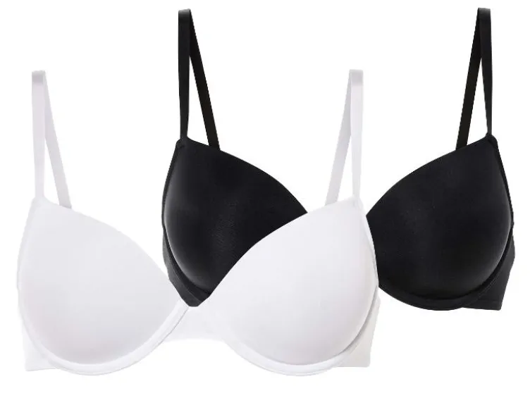 Damen Bügel BHs, 2-Stück mit verstellbaren Trägern