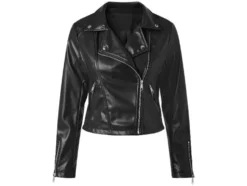 Damen Bikerjacke / Bomberjacke, in modischer Lederoptik