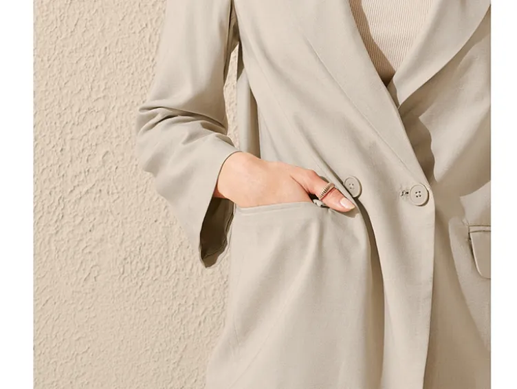 Damen Blazer, gerade geschnitten