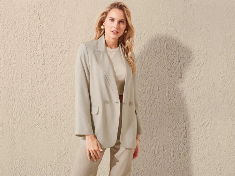 Damen Blazer, gerade geschnitten