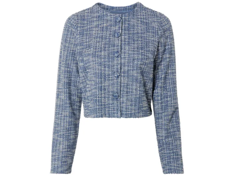 Damen Blazer im Tweed-Design