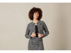 Damen Blazer im Tweed-Design