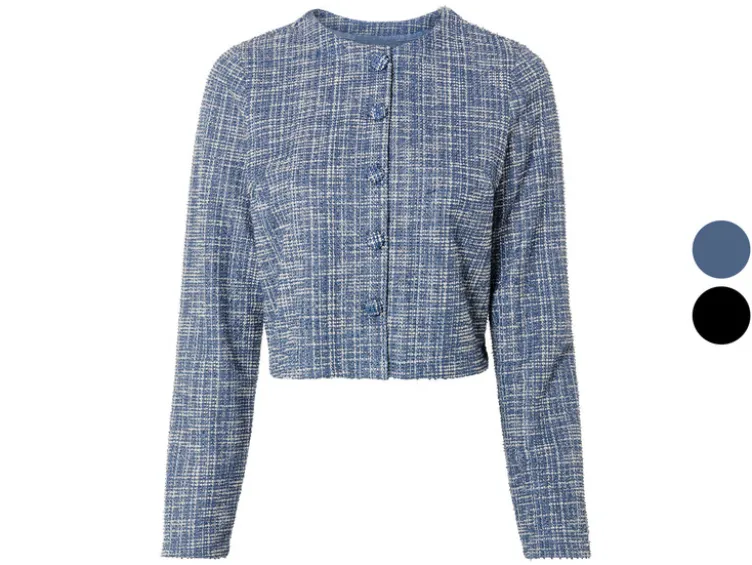 Damen Blazer im Tweed-Design