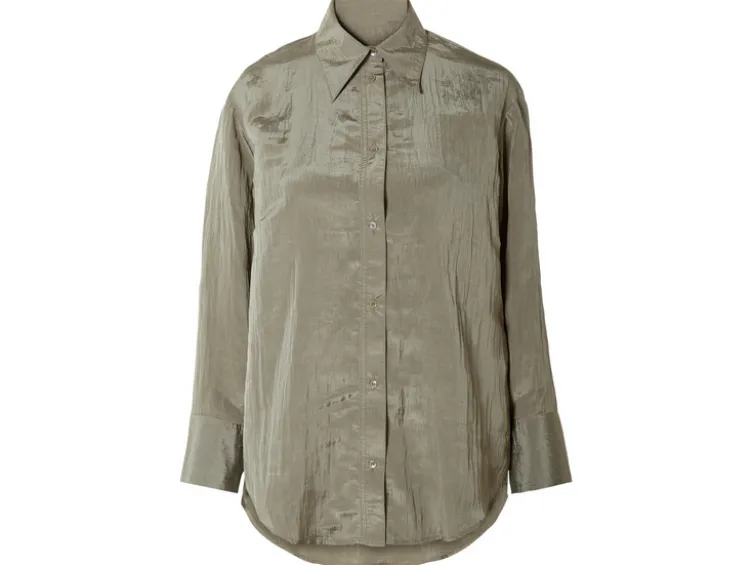 Damen Bluse in Crinkle-Qualität