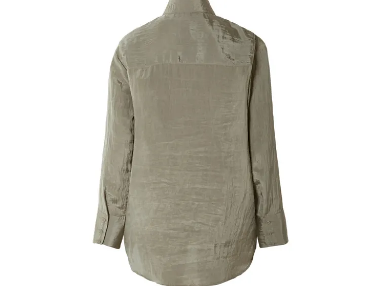 Damen Bluse in Crinkle-Qualität