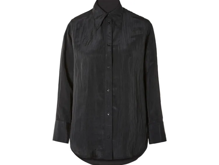 Damen Bluse in Crinkle-Qualität