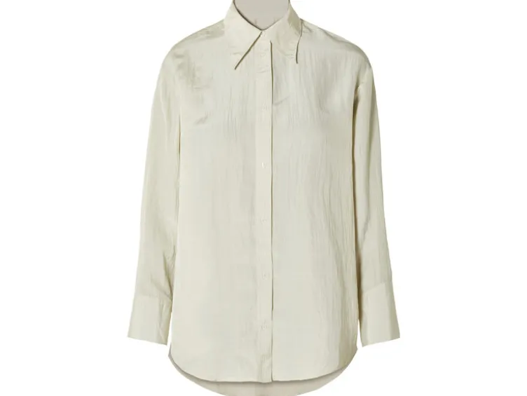 Damen Bluse in Crinkle-Qualität