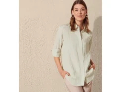 Damen Bluse in Crinkle-Qualität