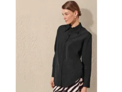 Damen Bluse in Crinkle-Qualität