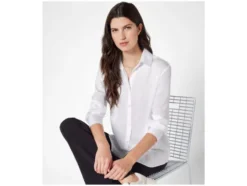 Damen Bluse, in matter Satin-Qualität