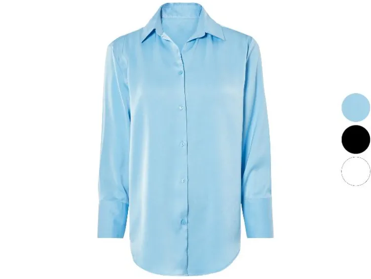 Damen Bluse, in matter Satin-Qualität