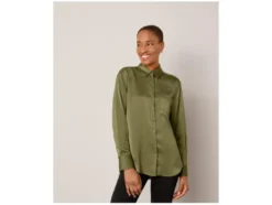 Damen Bluse in matter Satin-Qualität