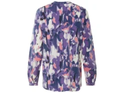 Damen Bluse, mit abgerundetem Saum