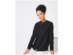 Damen Bluse, mit abgerundetem Saum